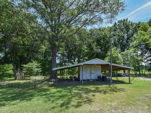 2371 NC-210, Smithfield, NC 27577 - view of yard featuring a detached carport