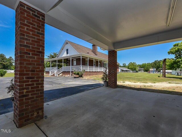 2371 NC-210, Smithfield, NC 27577 - porch with a yard