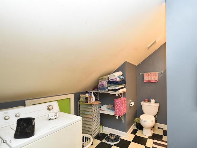 2371 NC-210, Smithfield, NC 27577 - laundry area featuring washer / clothes dryer, tile patterned floors, and baseboards
