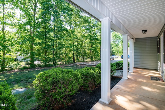 view of patio / terrace featuring a porch