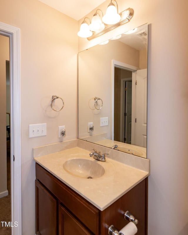 bathroom featuring vanity