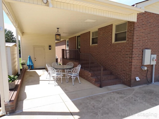 4908 Mandel Rd, Durham, NC 27712 - view of patio / terrace with outdoor dining space