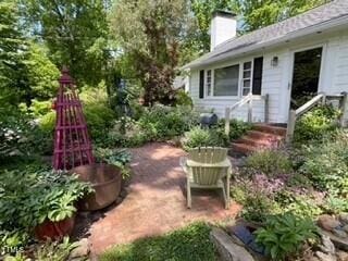 view of yard with a patio area
