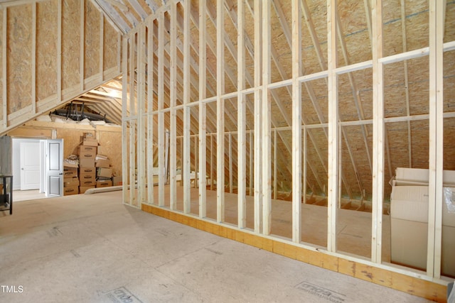 view of attic