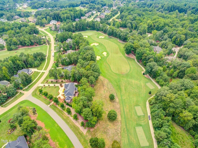 7304 Hasentree Club Dr, Wake Forest, NC 27587 - birds eye view of property featuring view of golf course