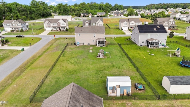 drone / aerial view featuring a residential view