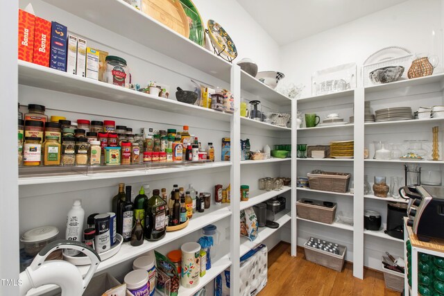 view of storage area