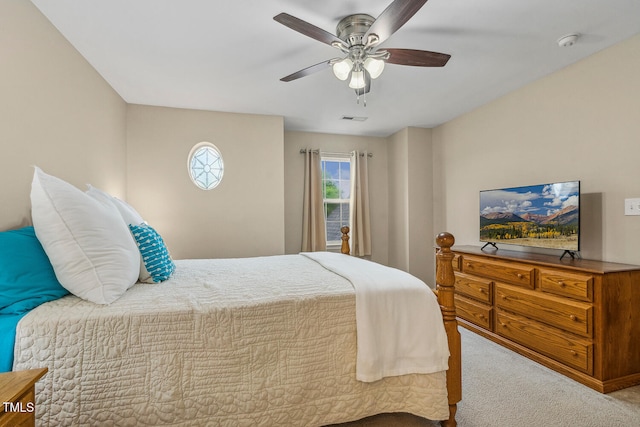1984 Sadler Ave, Creedmoor, NC 27522 - carpeted bedroom featuring a ceiling fan