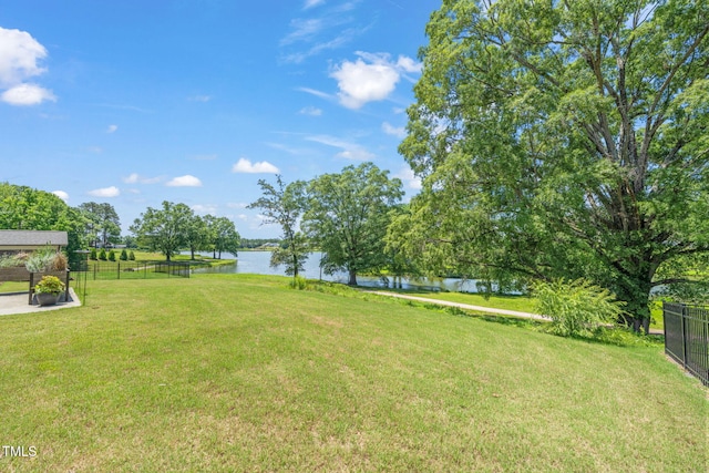2404 Azalea Dr, Durham, NC 27703 - view of yard featuring a water view
