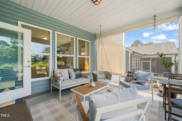 2404 Azalea Dr, Durham, NC 27703 - view of patio / terrace featuring outdoor lounge area