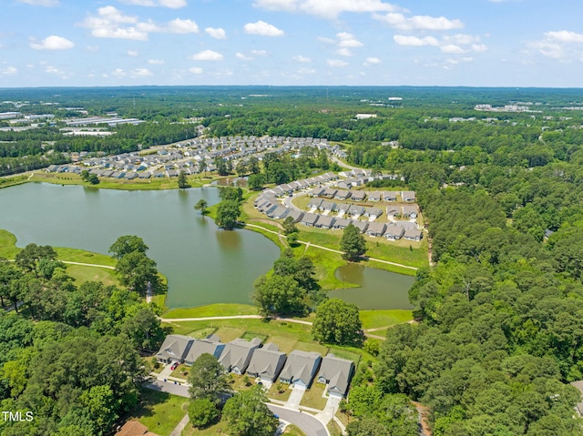 2404 Azalea Dr, Durham, NC 27703 - aerial view of property's location with a nearby body of water, a forest, and nearby suburban area