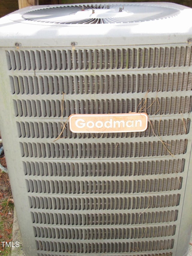 exterior details with central air condition unit