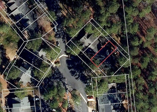 3622 Top Of The Pines Ct, Raleigh, NC 27604 - aerial overview of property's location