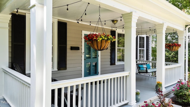 exterior space featuring a porch