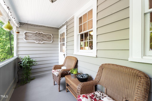 balcony with a porch