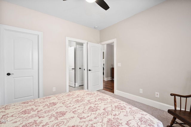 154 Sicily Dr, Clayton, NC 27527 - carpeted bedroom featuring baseboards and a ceiling fan