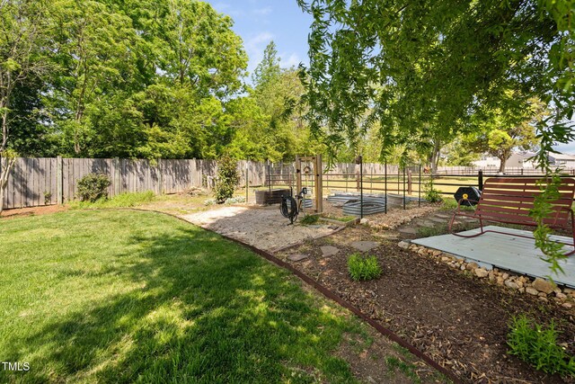 154 Sicily Dr, Clayton, NC 27527 - view of yard with a vegetable garden