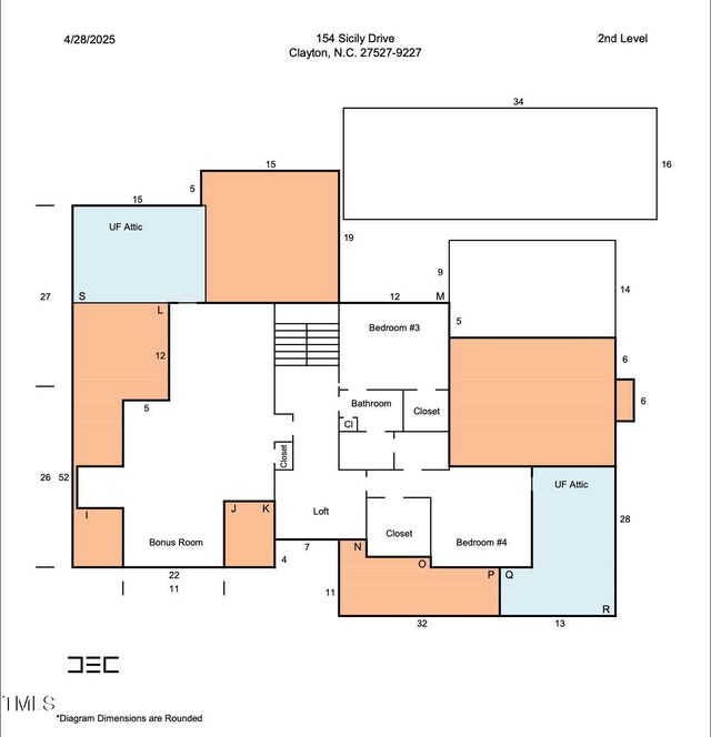 154 Sicily Dr, Clayton, NC 27527 - floor plan / room layout