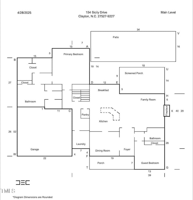 154 Sicily Dr, Clayton, NC 27527 - home floor plan