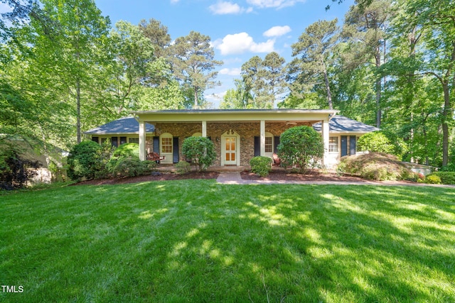 3420 Sheridan Dr, Durham, NC 27707 - ranch-style house with a front lawn