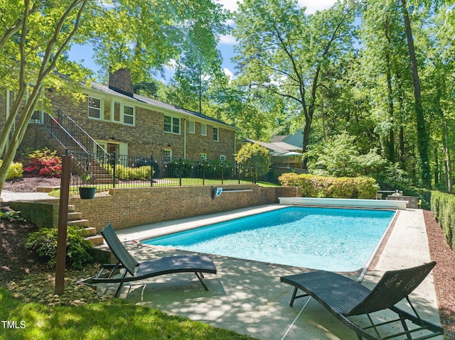 3420 Sheridan Dr, Durham, NC 27707 - view of pool featuring stairs and a patio
