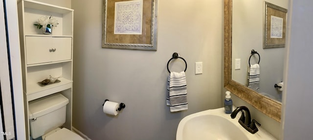 3832 Doeskin Dr, Apex, NC 27539 - half bathroom featuring a sink and toilet