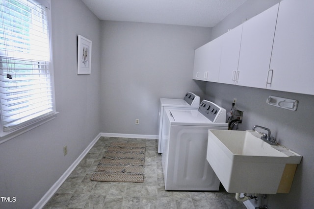 3832 Doeskin Dr, Apex, NC 27539 - washroom with washer and dryer, cabinet space, and baseboards