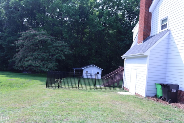 3832 Doeskin Dr, Apex, NC 27539 - view of yard featuring an outbuilding
