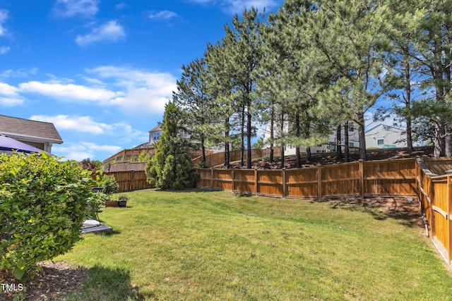 3801 Althorp Dr, Raleigh, NC 27616 - view of yard with a fenced backyard