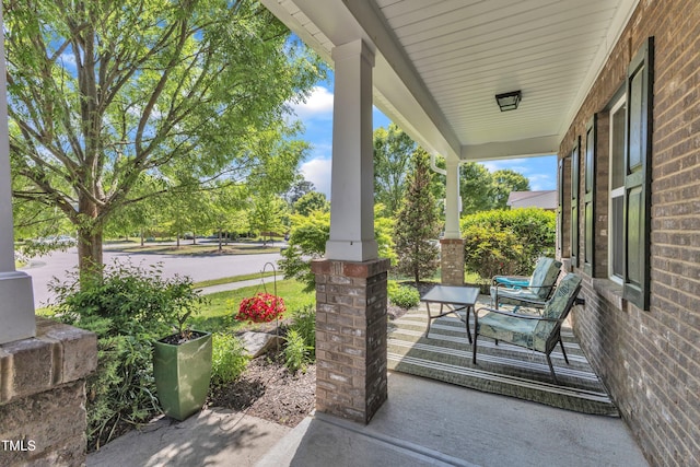3801 Althorp Dr, Raleigh, NC 27616 - view of patio / terrace featuring covered porch