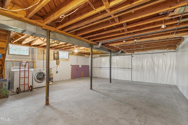 2917 Trail Six, Burlington, NC 27215 - below grade area featuring independent washer and dryer