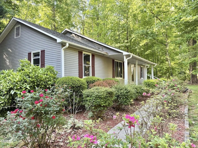 view of side of property