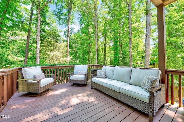 105 Wittenham Dr, Cary, NC 27519 - wooden terrace featuring outdoor lounge area