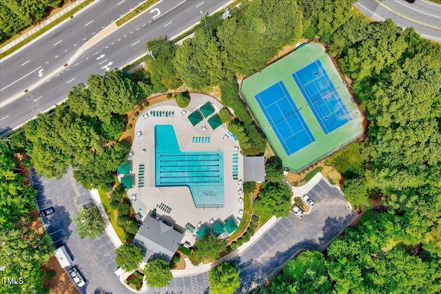 105 Wittenham Dr, Cary, NC 27519 - bird's eye view of a pool area