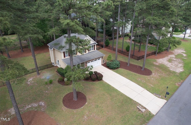 birds eye view of property