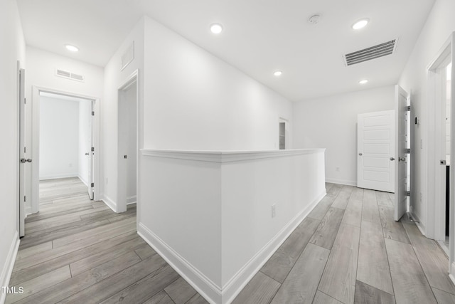 1813 Lost Creek Ct, Apex, NC 27539 - corridor featuring light wood-style flooring, baseboards, and recessed lighting