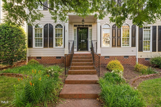 210 Presidents Walk Ln, Cary, NC 27519 - entrance to property featuring crawl space