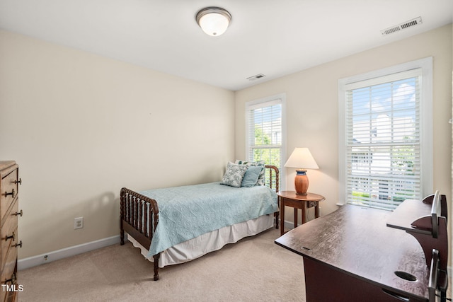 210 Presidents Walk Ln, Cary, NC 27519 - bedroom featuring light colored carpet, baseboards, and visible vents