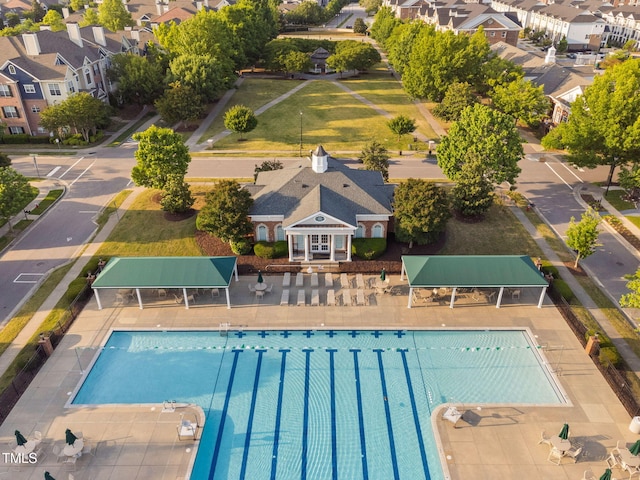 210 Presidents Walk Ln, Cary, NC 27519 - community pool featuring fence and a residential view