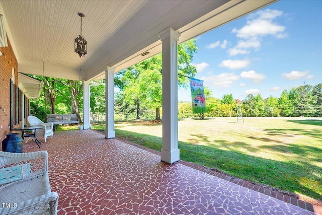 206 Kittys Ln, Erwin, NC 28339 - view of patio