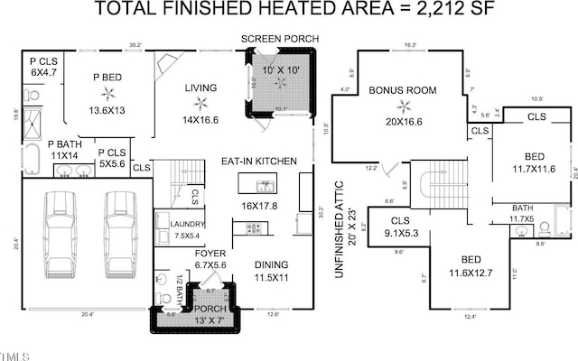 20 Paddy Ln, Youngsville, NC 27596 - floor plan / room layout
