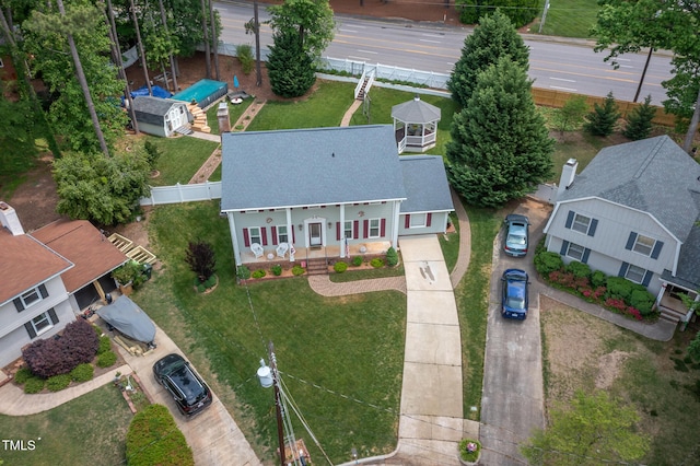 drone / aerial view
