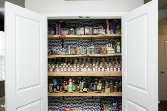 view of pantry