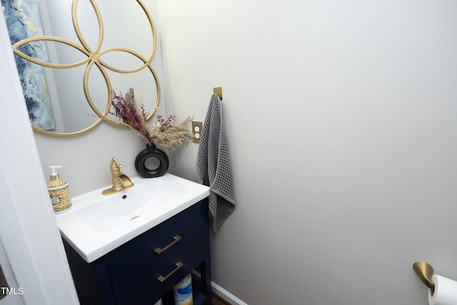 bathroom featuring vanity