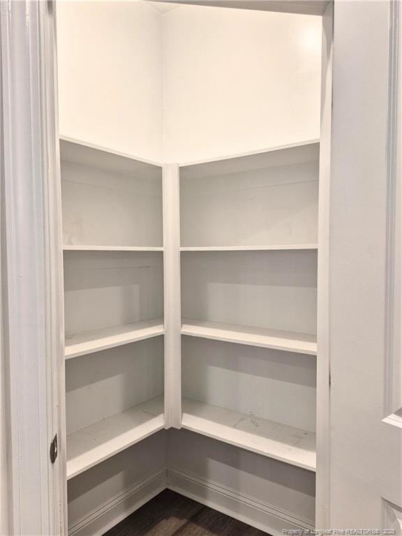 view of storage area