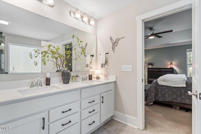 7729 Calcutta Dr, Willow Springs, NC 27592 - ensuite bathroom featuring a sink, baseboards, ensuite bathroom, and double vanity