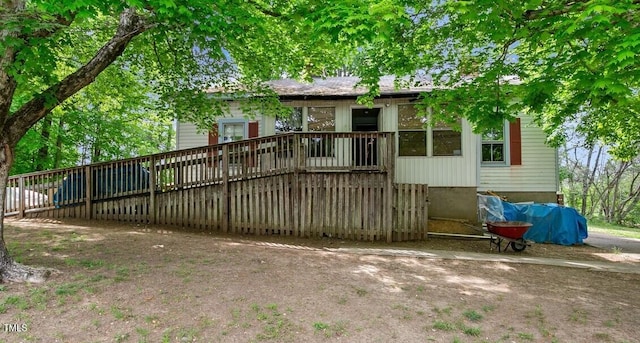 view of back of property