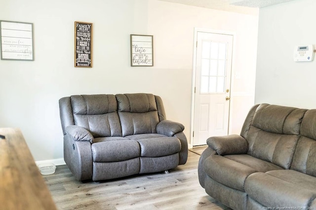 3254 Blossom Dr, Fayetteville, NC 28306 - living room with baseboards and light wood-type flooring