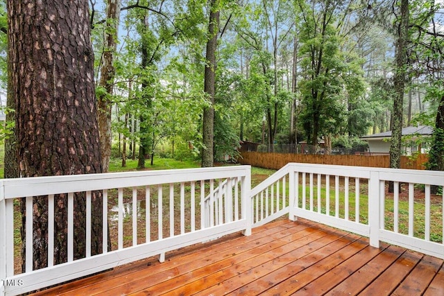 3907 Inwood Dr, Durham, NC 27705 - deck with fence