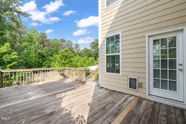 5011 Peachtree Town Ln, Knightdale, NC 27545 - view of wooden deck